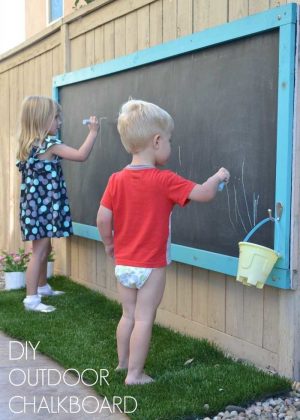 Outdoor Chalkboard Using Hardy Backer Board