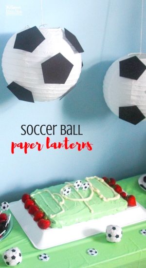 Soccer Paper Lanterns Decorations for Birthday Party