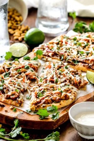 Thai Chicken Flatbread Pizza