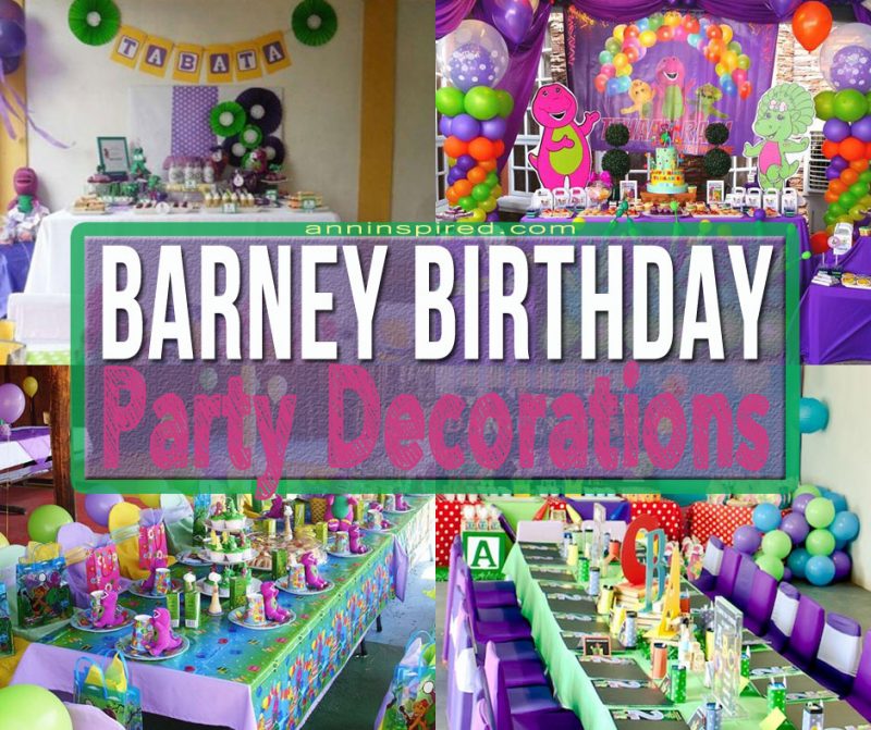 Barney Birthday Party Decorations | Ann Inspired