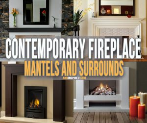 Contemporary Fireplace Mantels and Surrounds