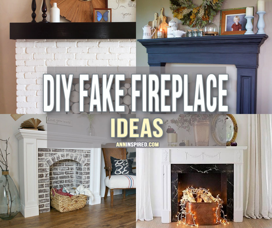 Gorgeous DIY Faux Fireplace Ideas