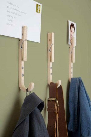 Double Use Of Clothespin For Your Dressing Area