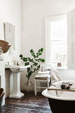 Brilliant Wooden Flooring Bathroom Ideas and Makeover