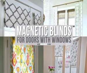 Magnetic Blinds for Doors with Windows