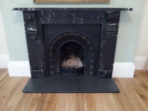 Black Slate Fireplace Hearth
