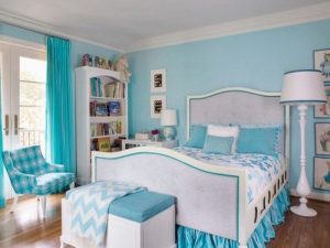 Blue Teen Girl Bedroom