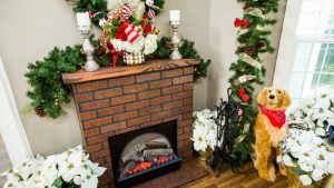 DIY Fake Fireplace for Christmas
