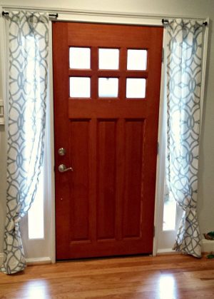 Entry Door Window Treatments