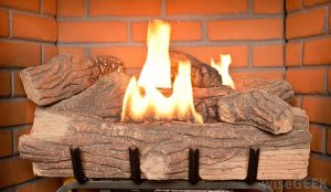 Fake Fire Logs for Fireplace Battery Operated
