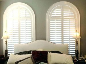 Faux Wood Arch Window Blinds