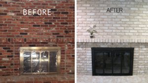 How to Paint Brick Fireplace