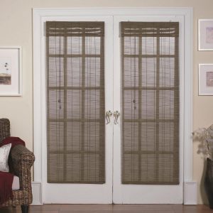 Magnetic Roman Shades for French Doors