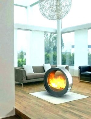 Portable Indoor Gas Fireplace Design Idea