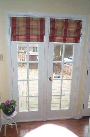 Roman Shade for French Door