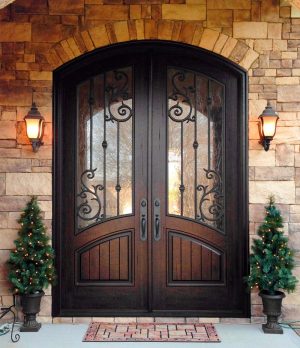 Rustic Double Front Doors