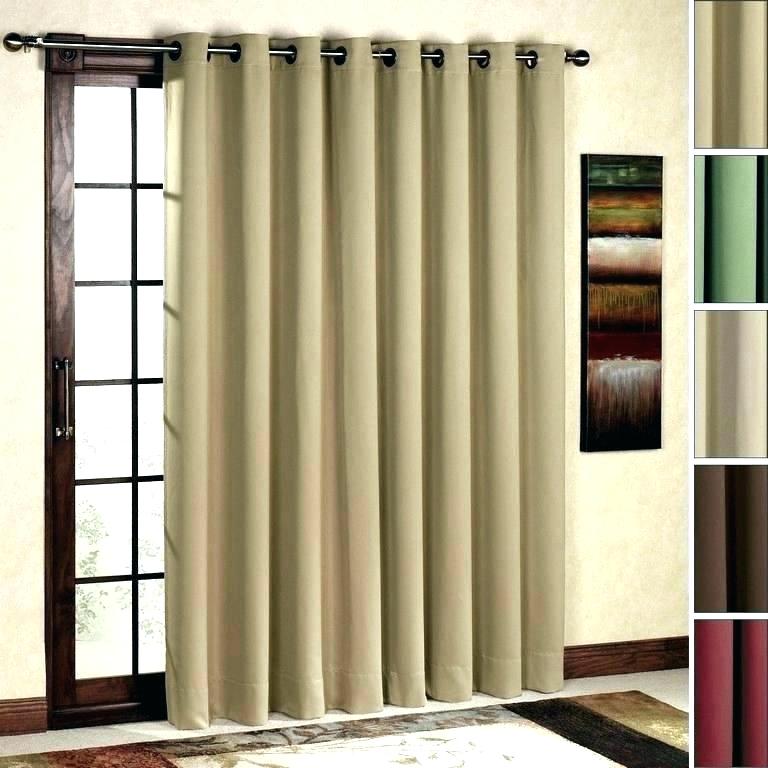 To Hang Curtain Rod Over Sliding Door, How To Put Curtains On Patio Doors