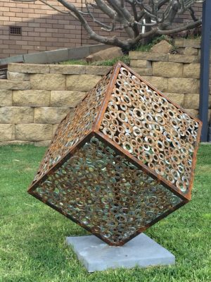 DIY Metal Garden Sculptures