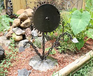 Recycled Metal Garden Sculpture