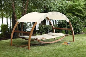 Wooden Hammock Swing Bed