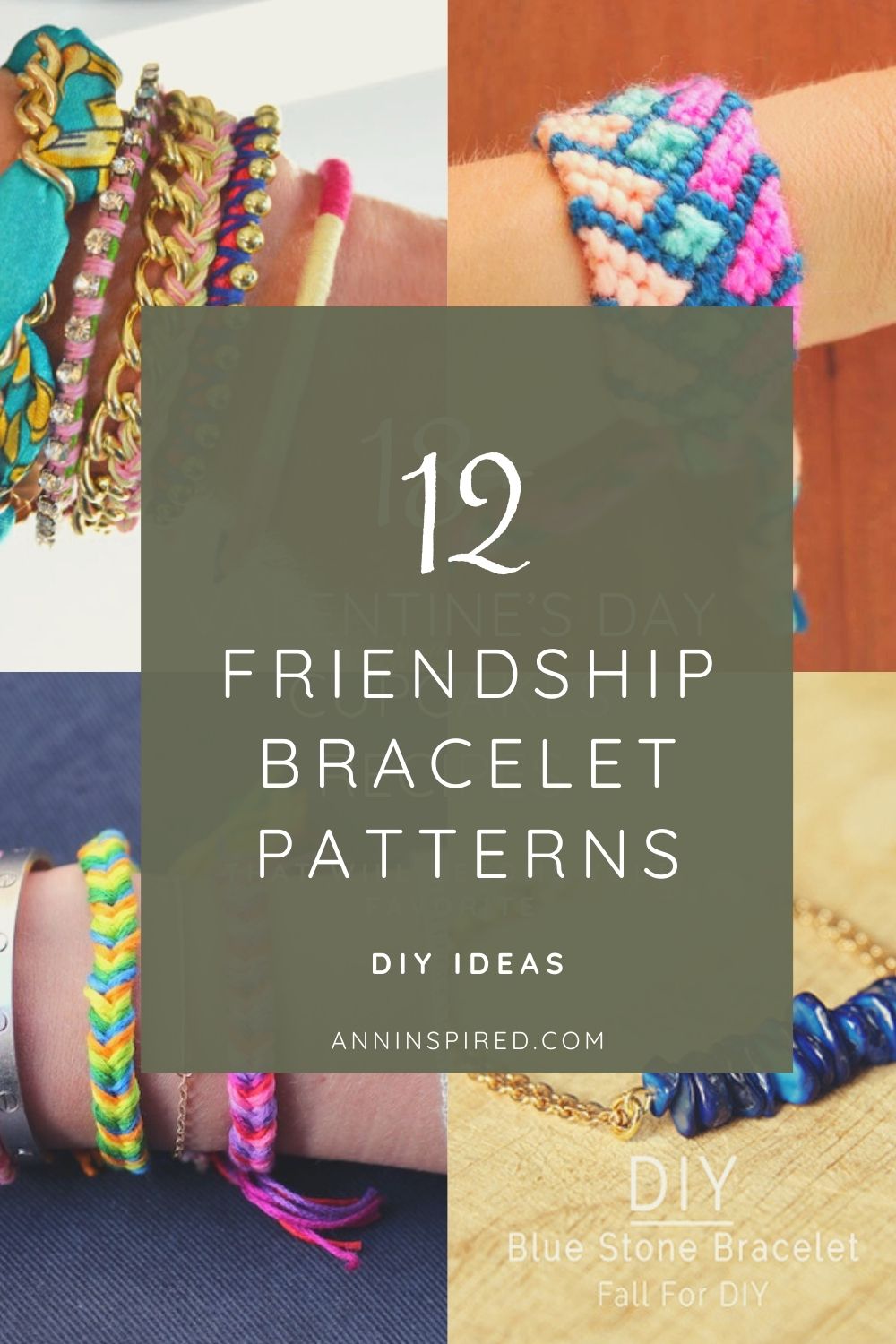 12 DIY Friendship Bracelet Patterns | Ann Inspired