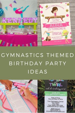 Bright & Coloful Gymnastics Themed Birthday Party Ideas