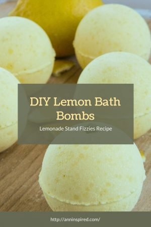 DIY Lemon Bath Bombs Lemonade Stand Fizzies Recipe