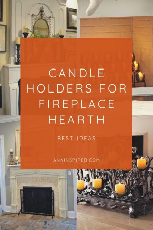 Candle Holders for Fireplace Hearth