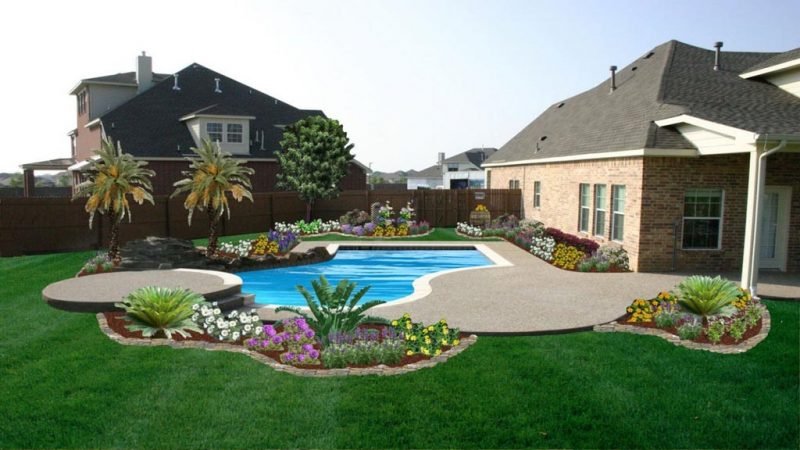Backyard Swimming Pool Landscaping Ideas Ann Inspired