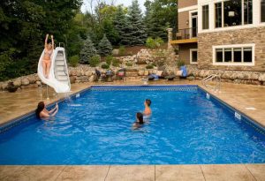 Backyard Swimming Pool Slides