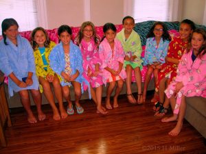 Kid Robes Spa Party