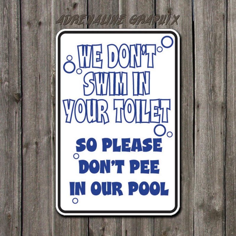 Swimming Pool Signs Funny Ann Inspired