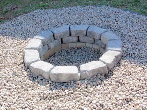 Fire Pit with Rocks