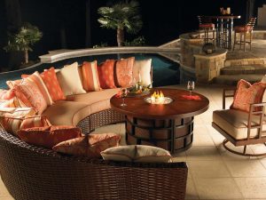 Patio Set with Gas Fire Pit