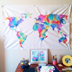 Tapestry Map of the World