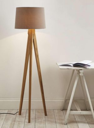 Tripod Floor Lamp Wood
