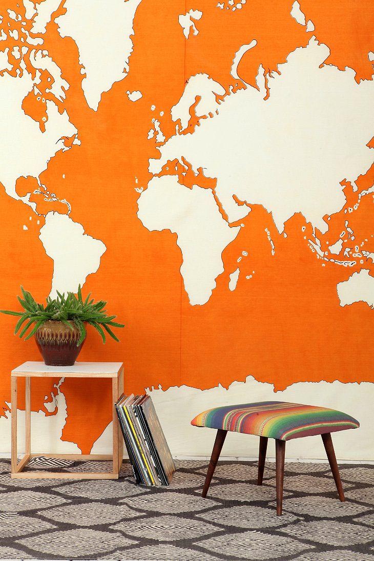 Urban Outfitters Tapestry World Map | Ann Inspired