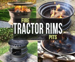 Old Tractor Rims Fire Pit