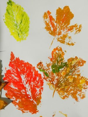 Make Leaf Prints diy