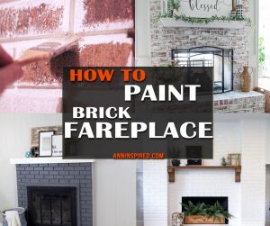 How to Paint Brick Fireplace 940x788
