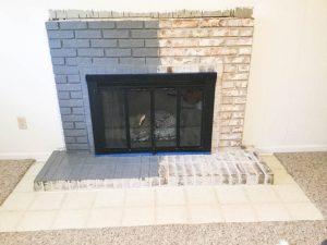 Steps to Paint Brick Fireplace