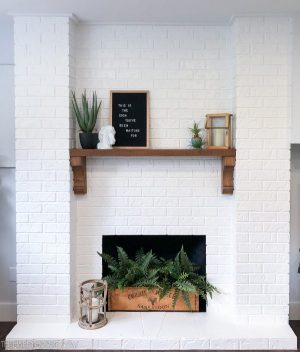 To Paint a Brick Fireplace