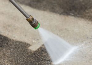 Water Cleaning Concrete Patio