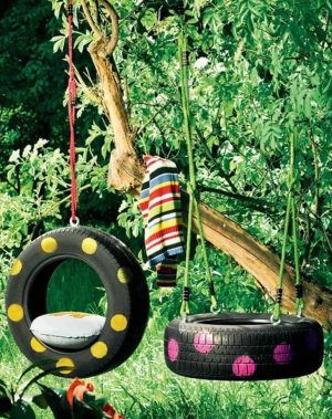 Using Your Old Tires for Tire Swing